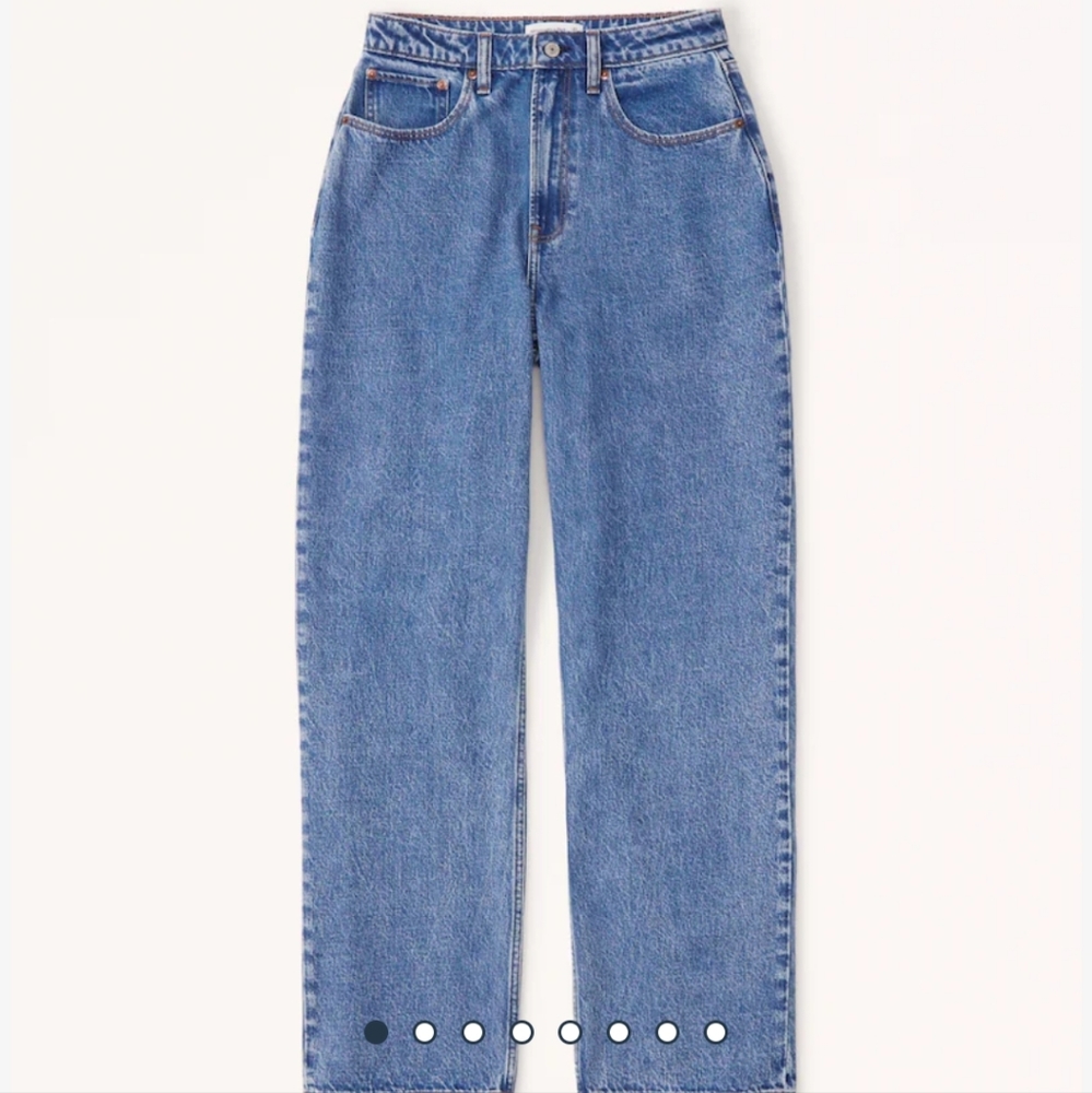 Abercrombie & Fitch Curve Love High Rise Loose Jeans 32/14R